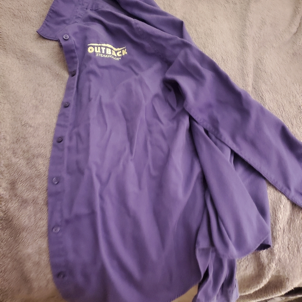 Purple button down size xl outback steakhouse shirt